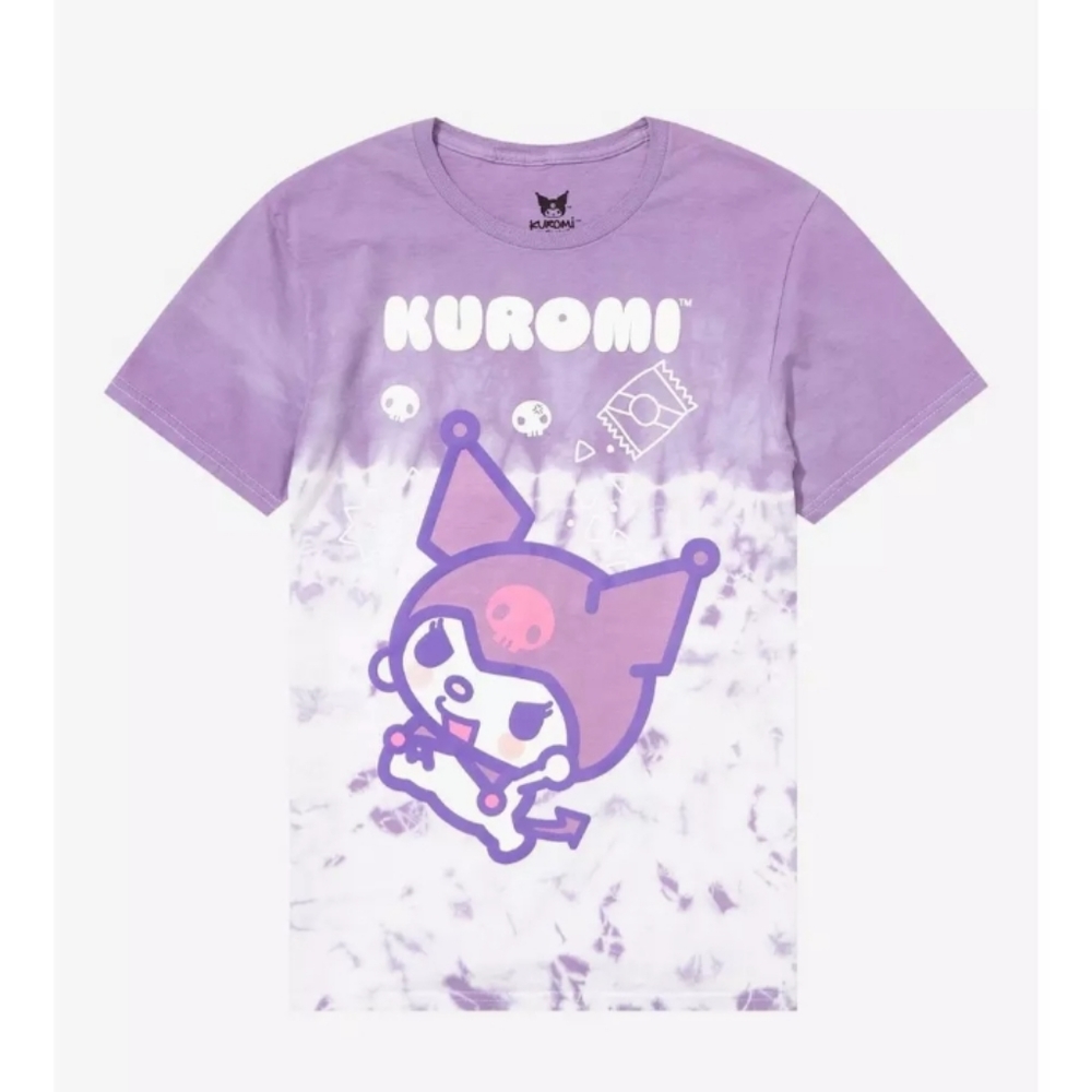 Kuromi purple kawaii tor dye tee shirt New M Tags Hot Topic - Picture 3 of 4
